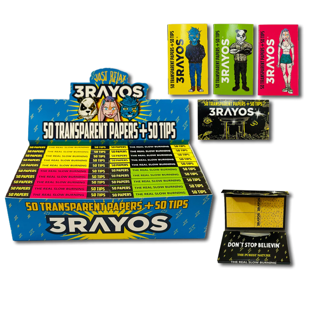 3 RAYOS CELULOSA TRANSPARENTE + FILTROS 20Libros *50 cod379656