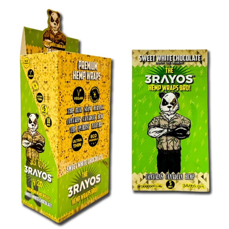 3 RAYOS HEMP WRAP SWEET WHITE CHOCOLATE *18 UNID.