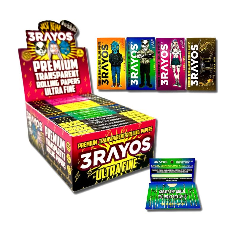 3 RAYOS UNBLEACHED ROLLING PAPER ULTRA FINO  *20unid. cod250163
